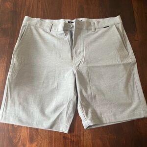Travis Mathew Light Gray Flat Front Shorts